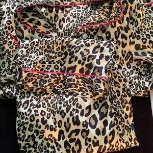 VS long sleeve silk pj set